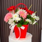 Cartera Floral roja